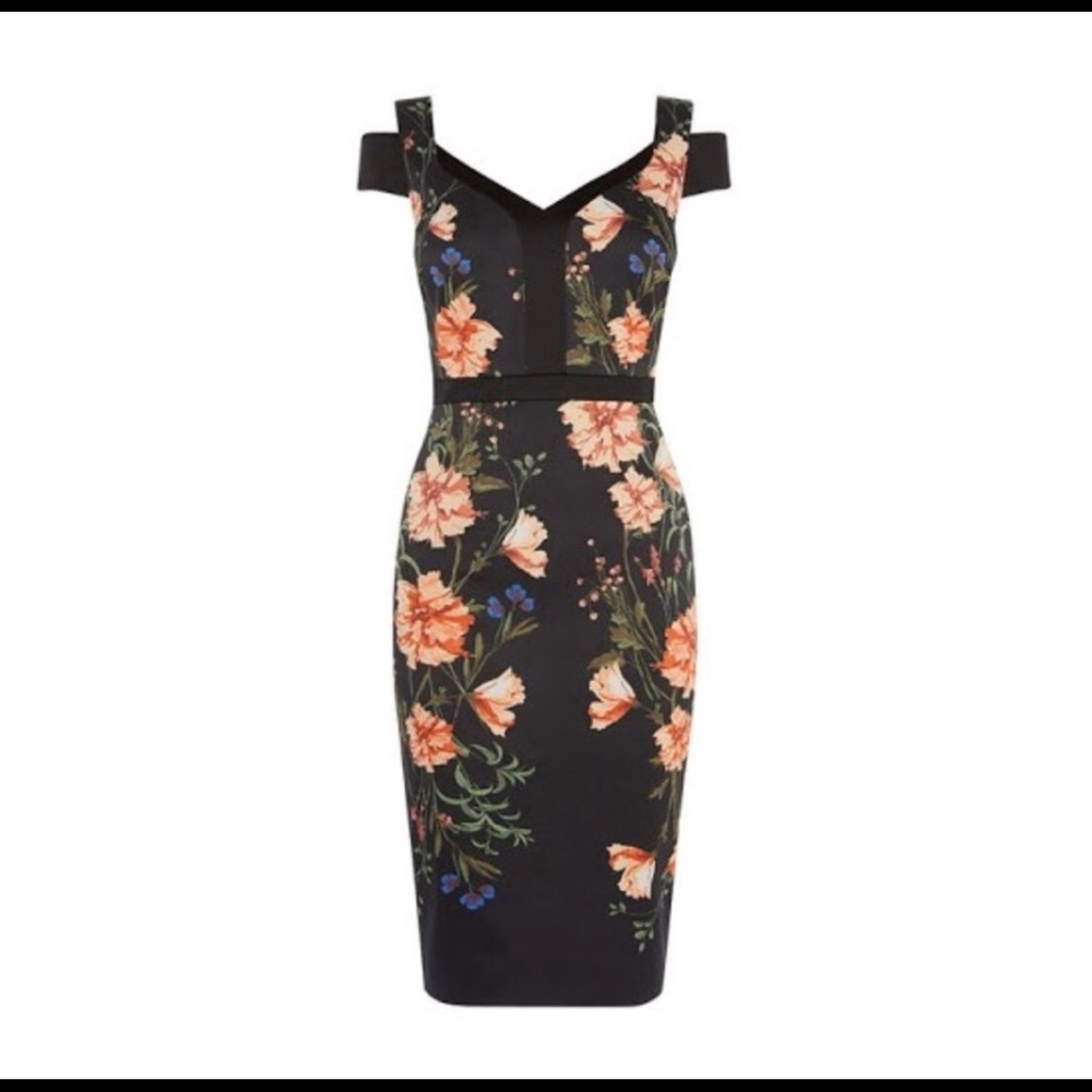 Karen Millen floral midi sheath dress. Size 2. NWT - Picture 12 of 12
